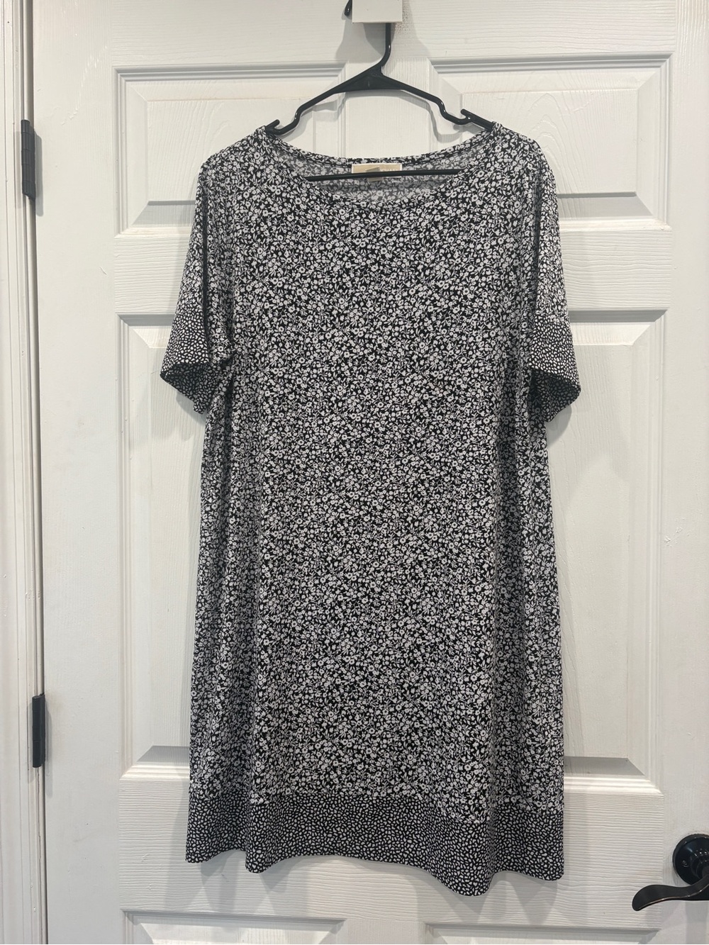 MICHAEL Michael Kors Black and White Midi Dress XL